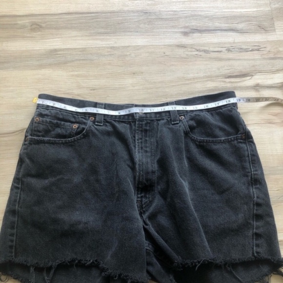 Levi's Women's Dark Denim Jean Shorts - Picture 5 of 6